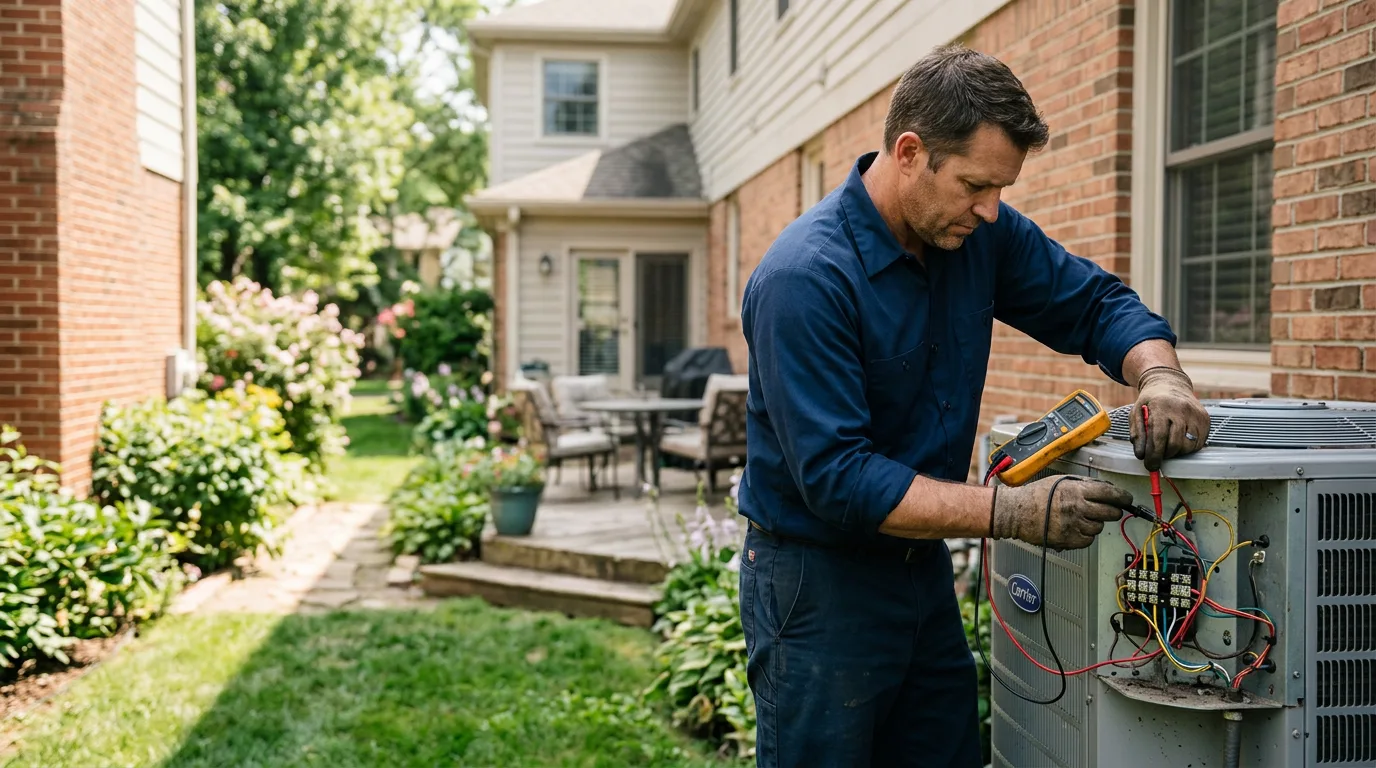 HVAC technician working near Grand Ledge, MI